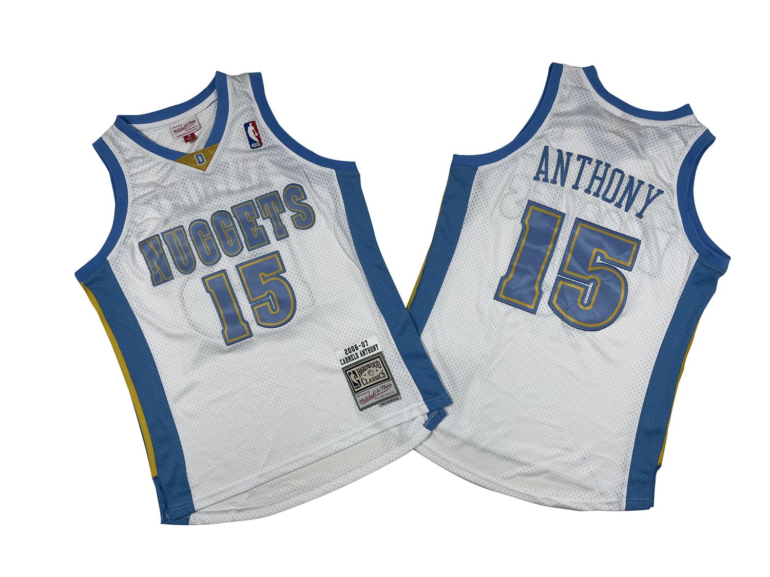 Men Denver Nuggets 15 Anthony White Throwback NBA Jersey